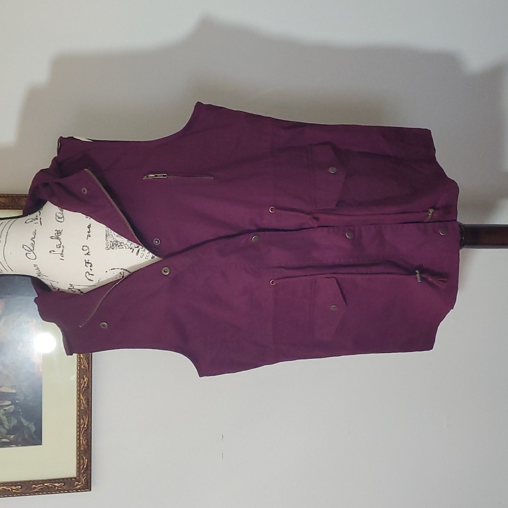 Zenana Outfitters, purple utility vest
